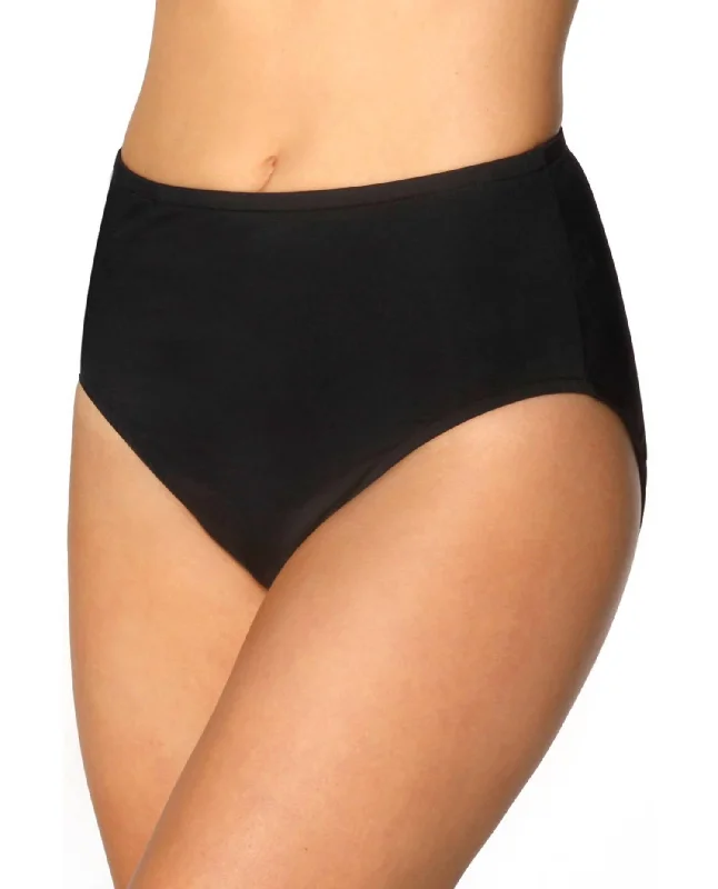 Classic Brief Tankini Bottom In Black