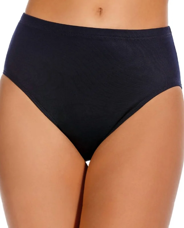 Classic Brief Tankini Bottom In Midnight Blue