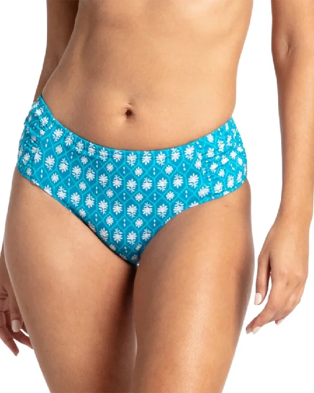 Cabana Life Palm Valley Reversible Ruched Bikini Bottom