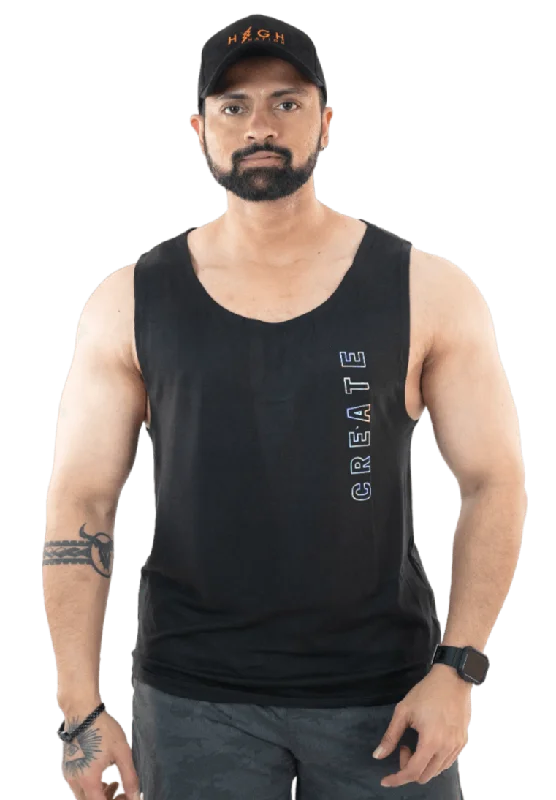 NoVA Men's Black Solid Vest