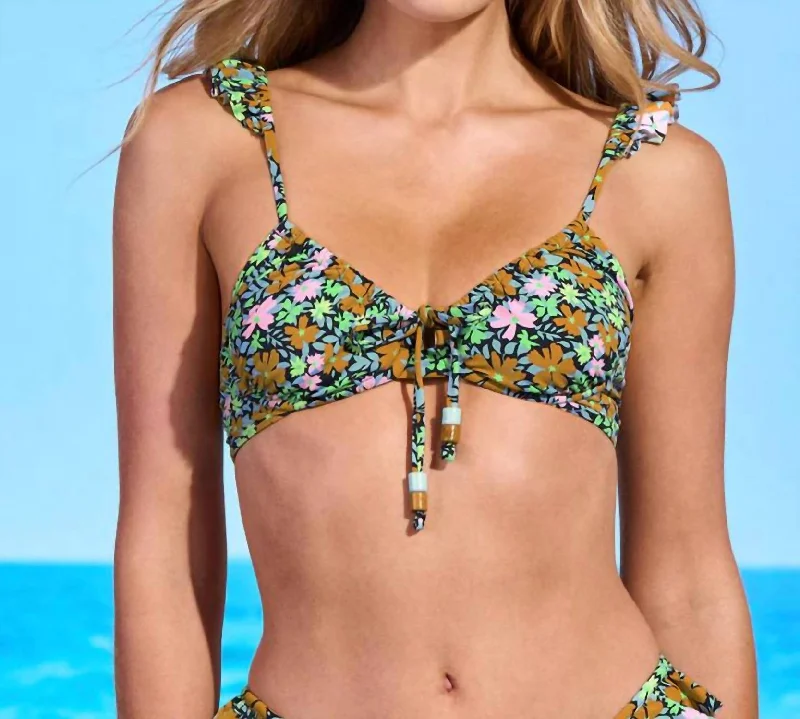 Blossom Jade Underwire Bikini Top In Multi