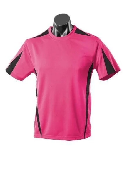 Kids Eureka Sports Tee - Hotpink/Black