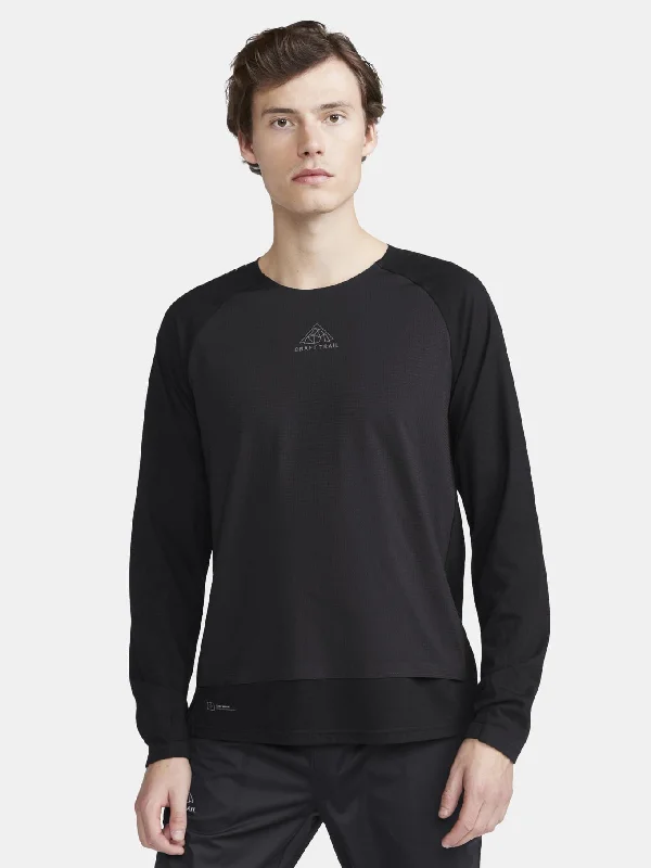 MENS ADV TRAIL WOOL WIND LONG SLEEVE TEE