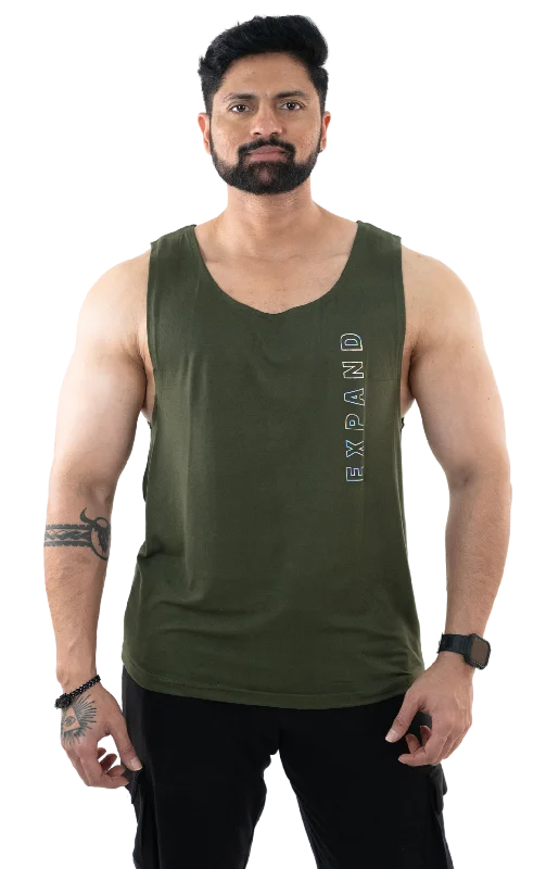 NoVa Olive Green Solid Vest