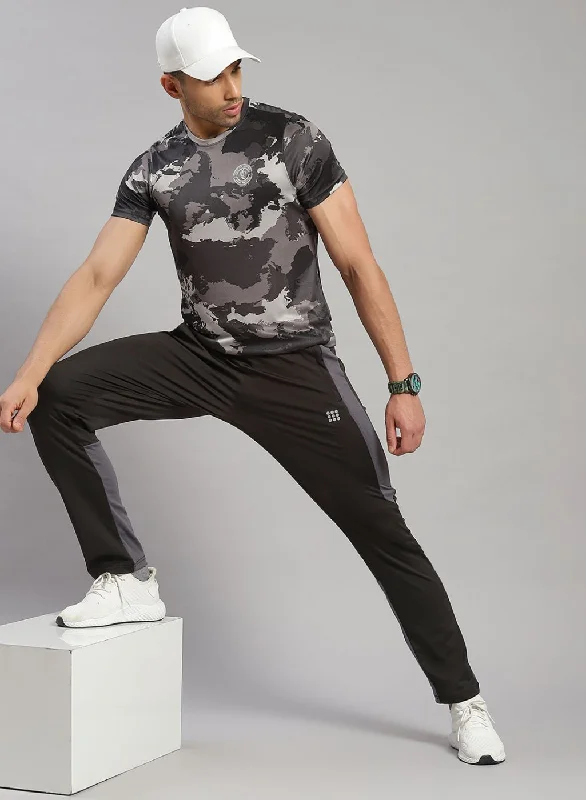 Men Grey Printed T-Shirt