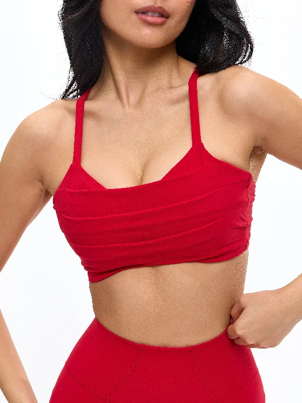 Empire Sports Bra - Lipstick Red