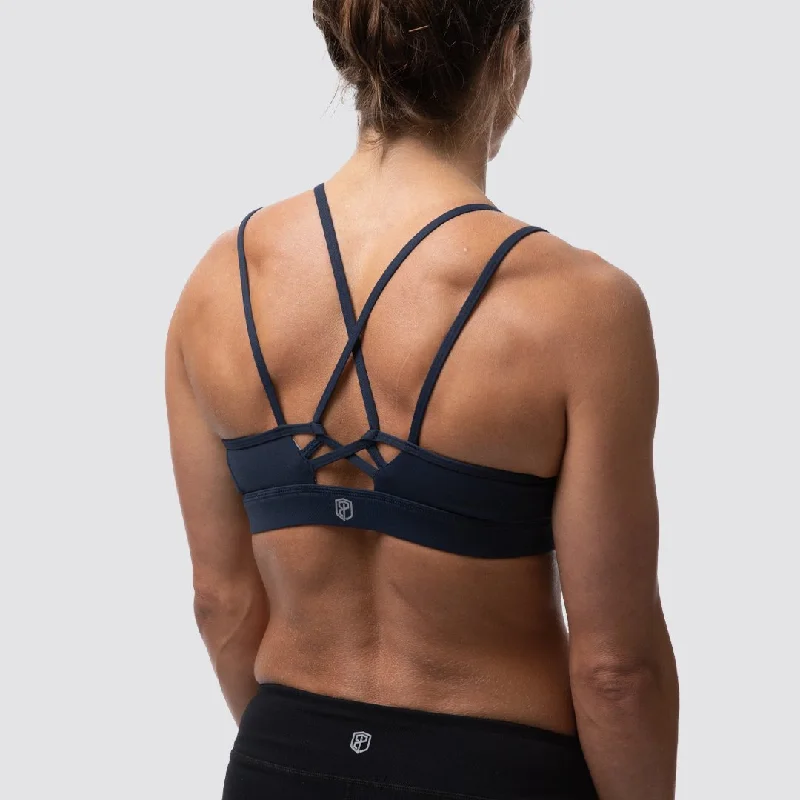 Lotus Sports Bra (Navy)