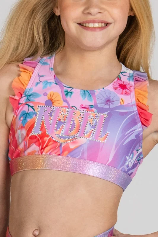 Robin Sports Bra in Floral Fairytale