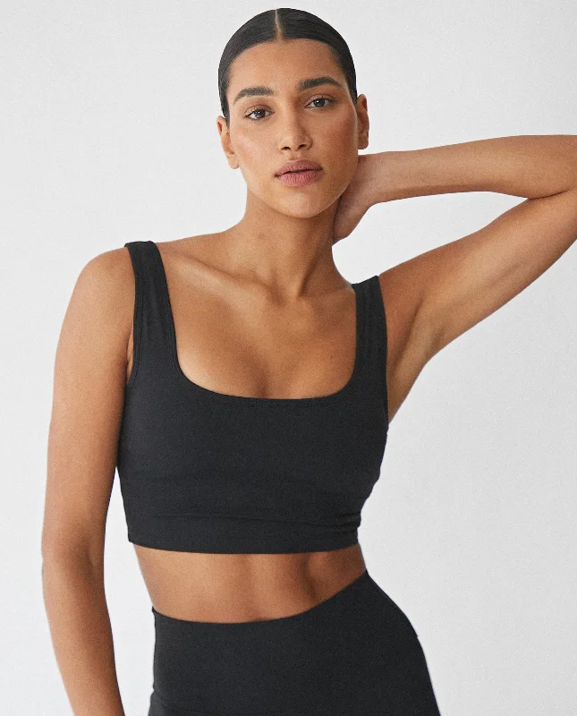 Ultimate Square Neck Bra - Black