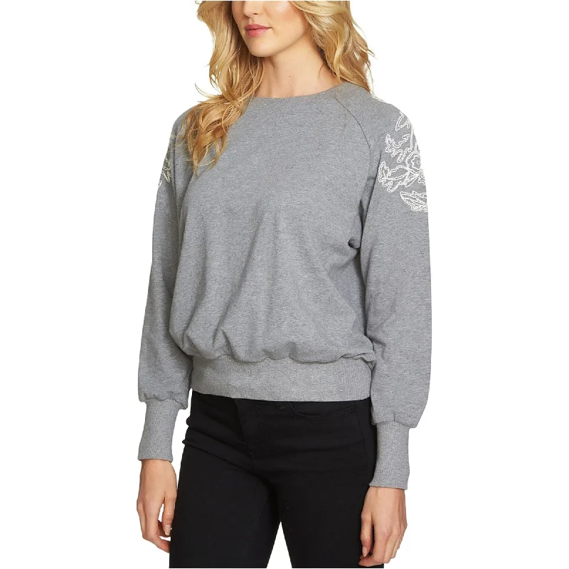 1.State Womens Embroidered Shoulder Sweatshirt