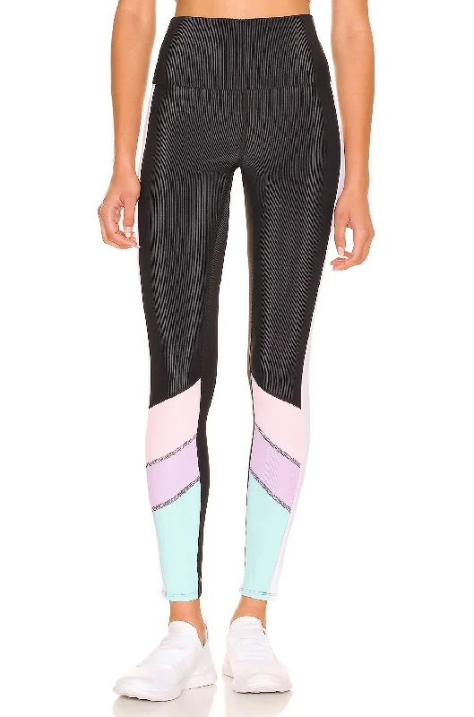 Bailey Legging In Pastel Color Block