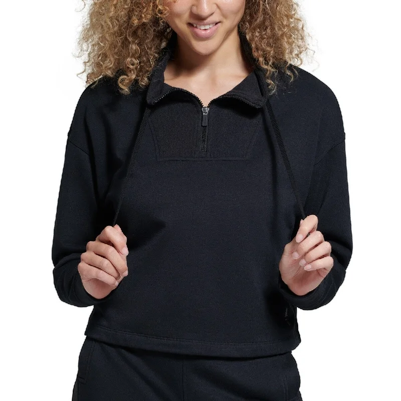 Bass Outdoor Women's Batona French Terry Half Zip Sweatshirt Black Size Medium