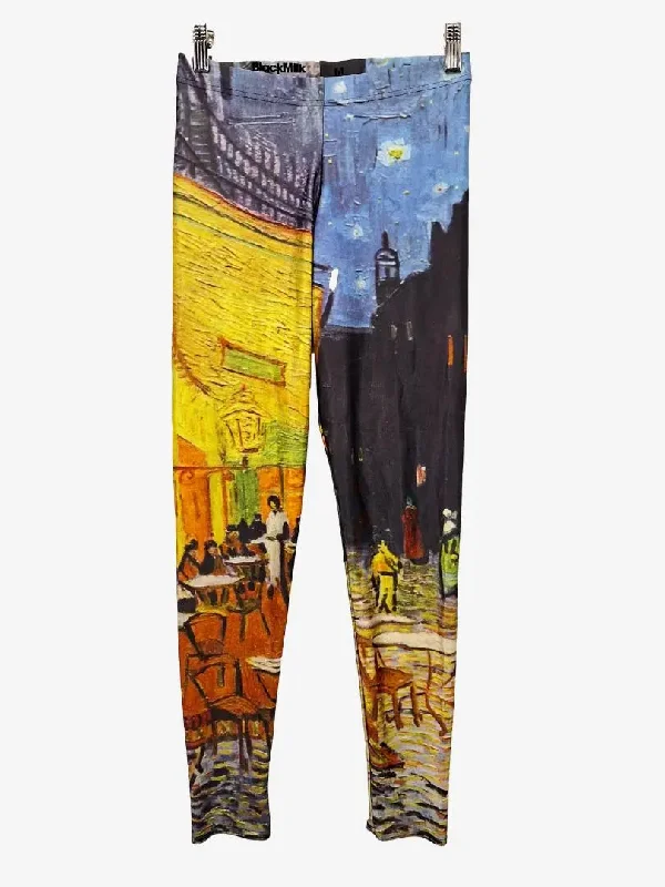 Blackmilk Cafe Terrace At Night Artsy Leggings Size M