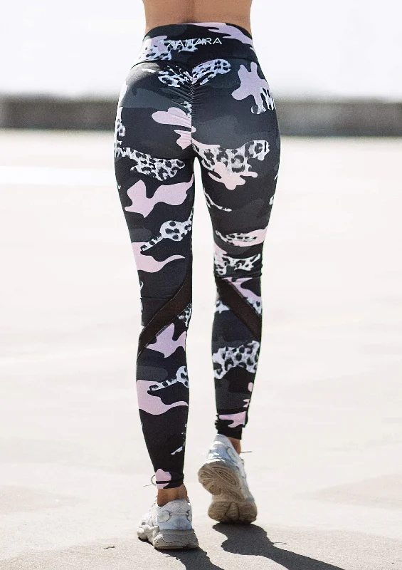 Bootylicious Dusty Pink Camo Legging