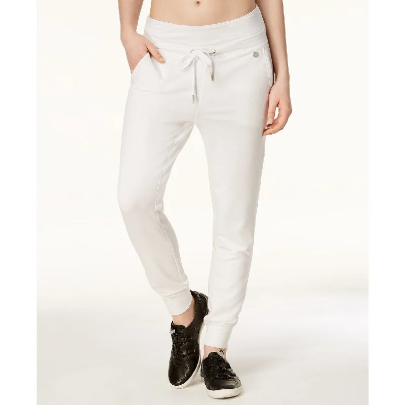 Calvin Klein Performance Women's Slim Sweatpants White Size Medium - M