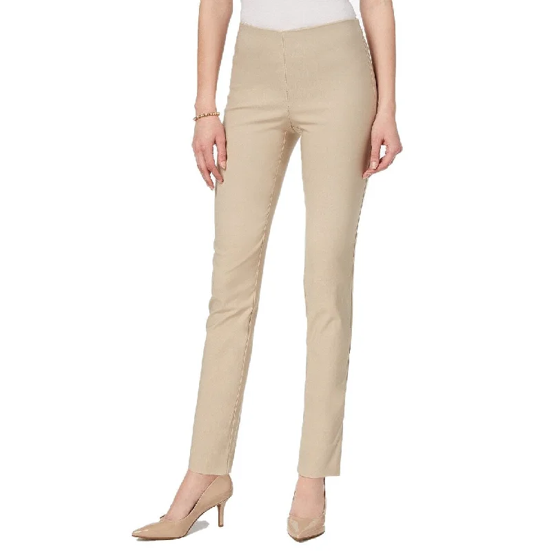 Charter Club Women's Chelsea Tummy Control Skinny-Leg Ankle Pants Beige Size 18