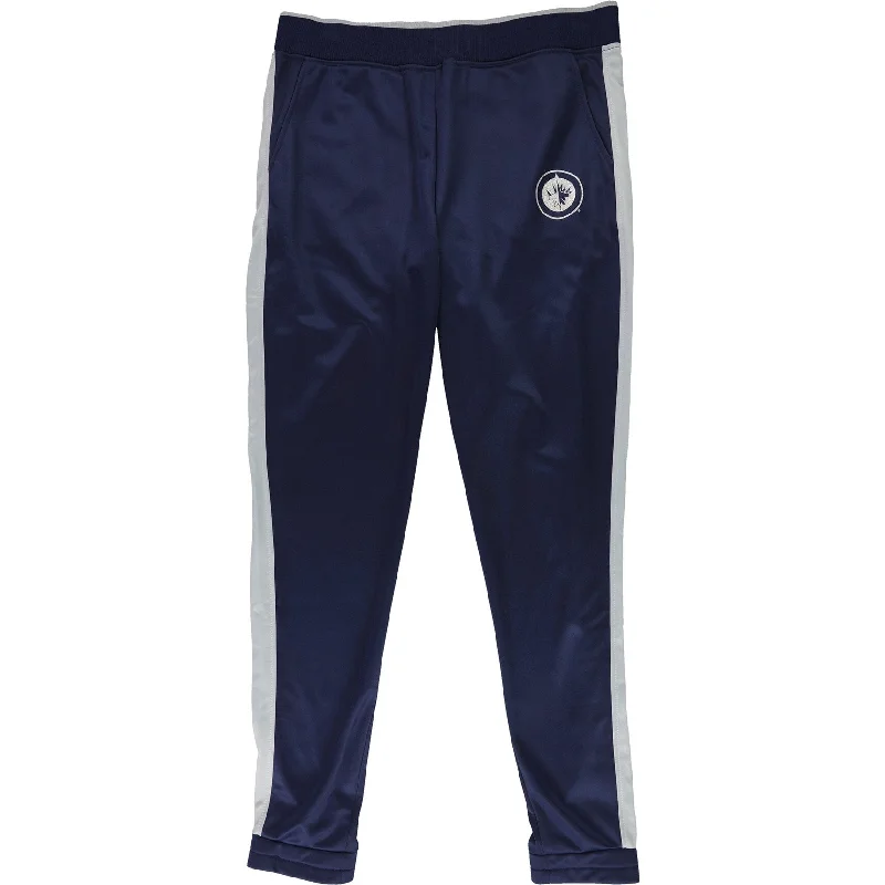 G-III Sports Womens Winnipeg Jets Athletic Track Pants, Blue, Large