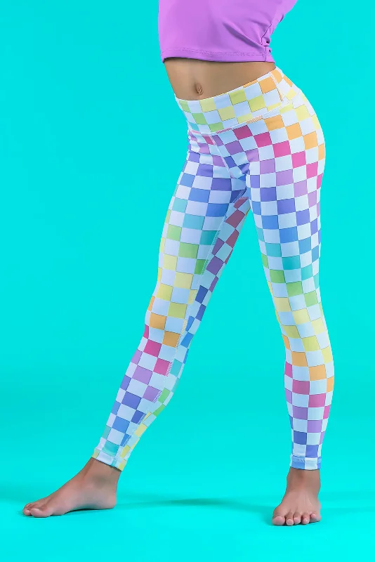 High Waisted Performance Legging - Electric Glow