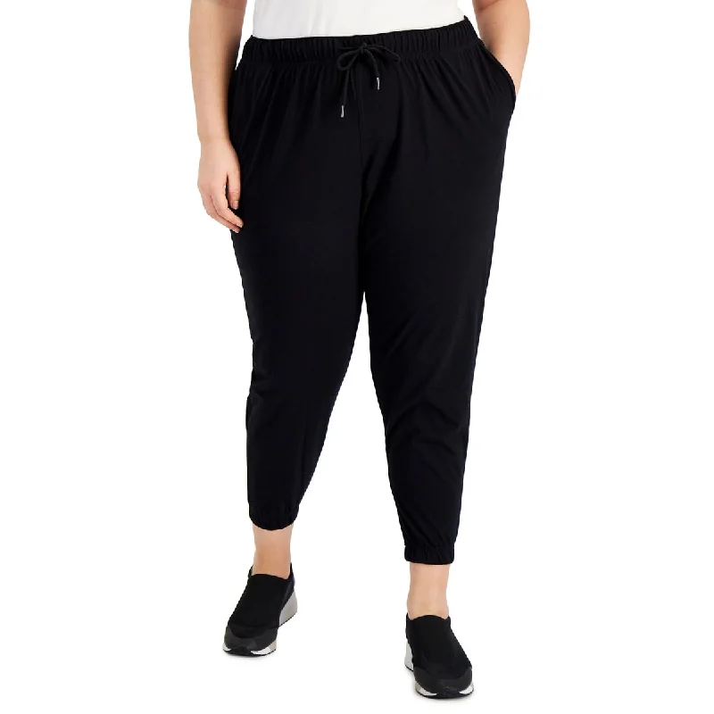 ID Ideology Women's Off Duty Jogger Pants Black Size 1X