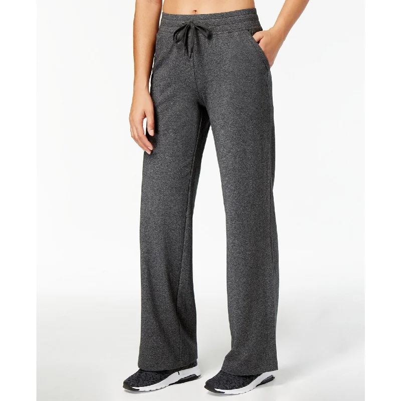 Ideology Women's Wide-Leg Sweatpants Grey Size Medium - M