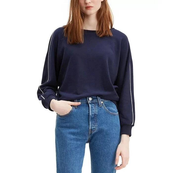 Levi's Women's Natalie Crewneck Sweatshirt Navy Size Extra Small - X-Small