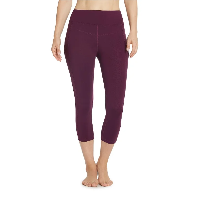 Lifestyle and Movement Womens Emma Core Compression Athletic Pants, Purple, Small