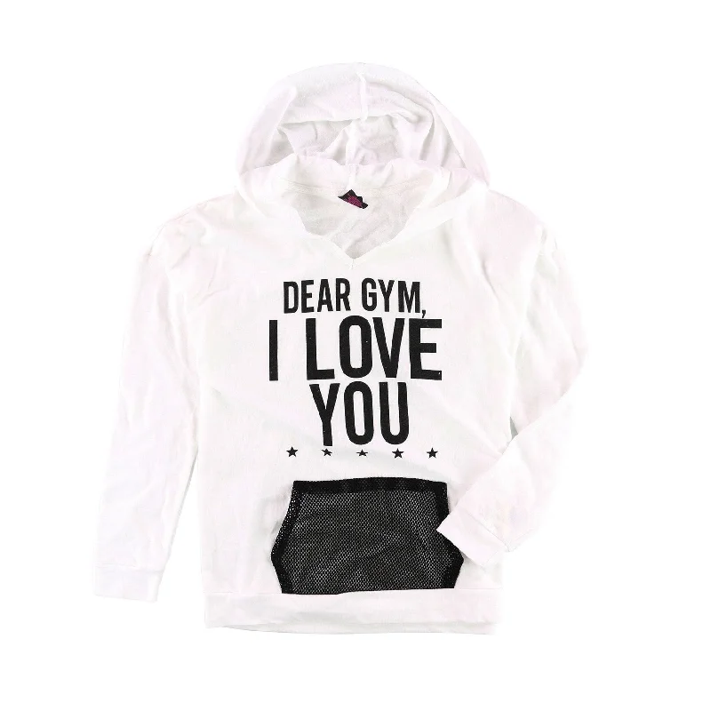 Material Girl Womens Knit Hoodie Sweatshirt