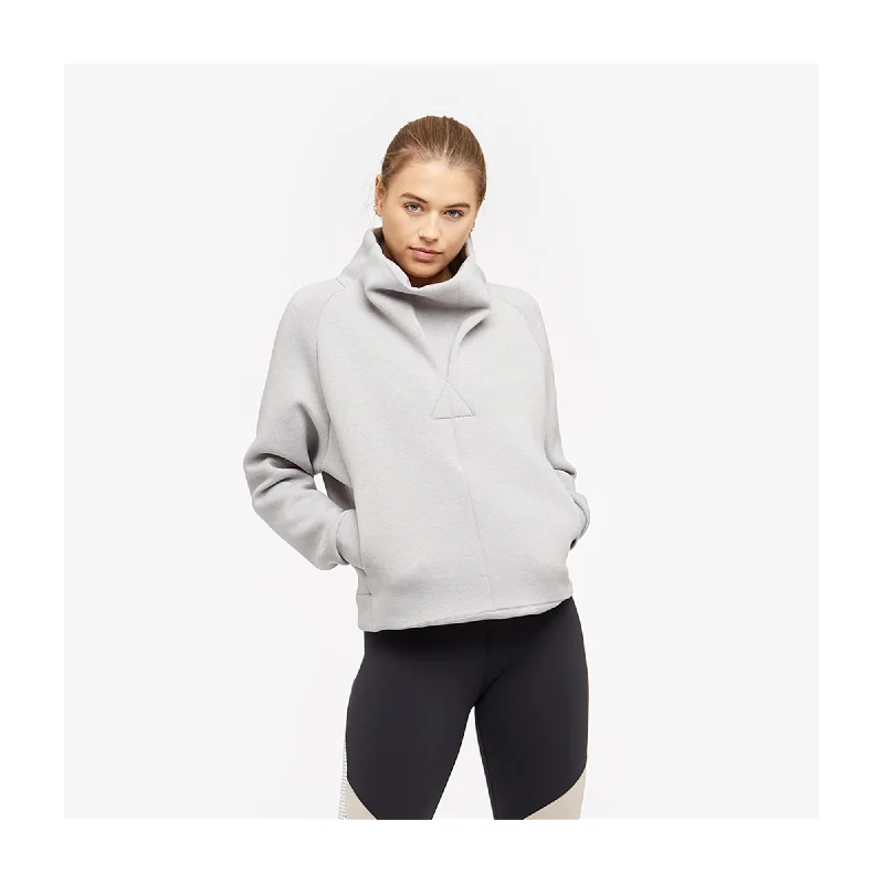 Reebok Womens Cowl Neck Sweatshirt, Grey, X-Small