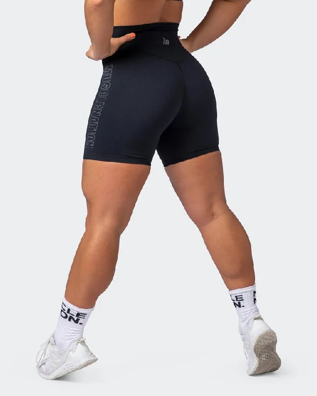 Signature Super High Bike Shorts Black