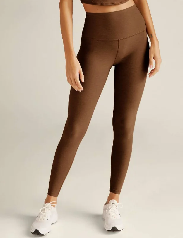 Spacedye Caught In The Midi Legging In Bold Mocha