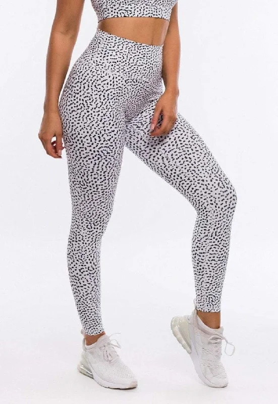 Speckle Leggings - White