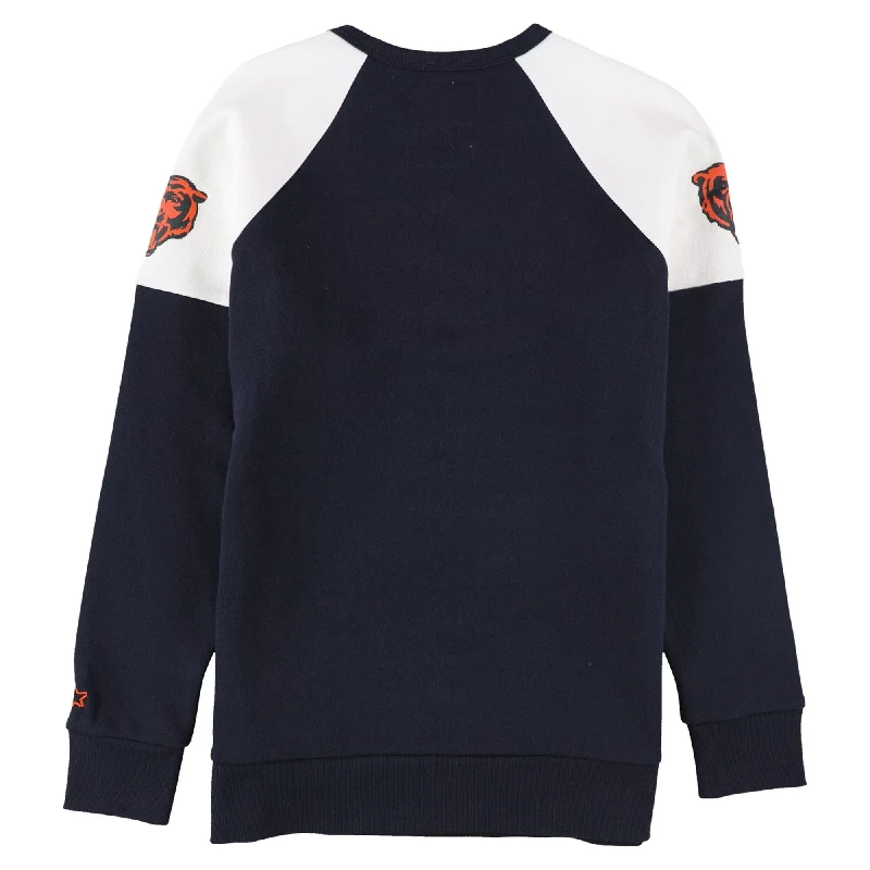 STARTER Womens Chicago Bears Sweatshirt, Blue, Medium