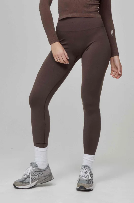 Timeless Leggings Full Length - Cocoa Brown