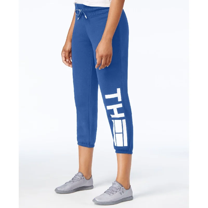 Tommy Hilfiger Womens Logo-Print Sweatpants Electric Blue - XS