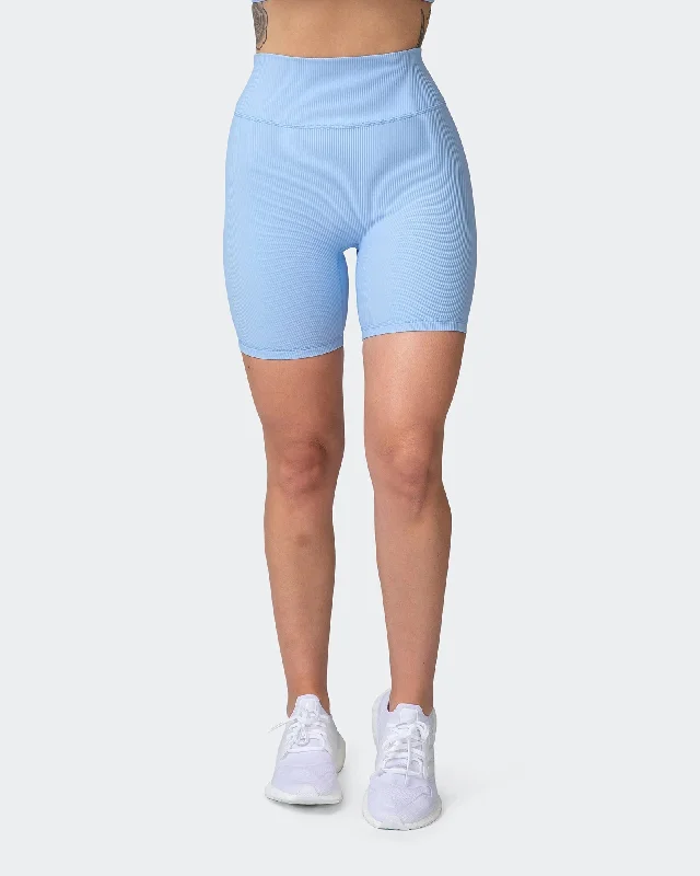 ZERO RISE RIB BIKE SHORTS Periwinkle